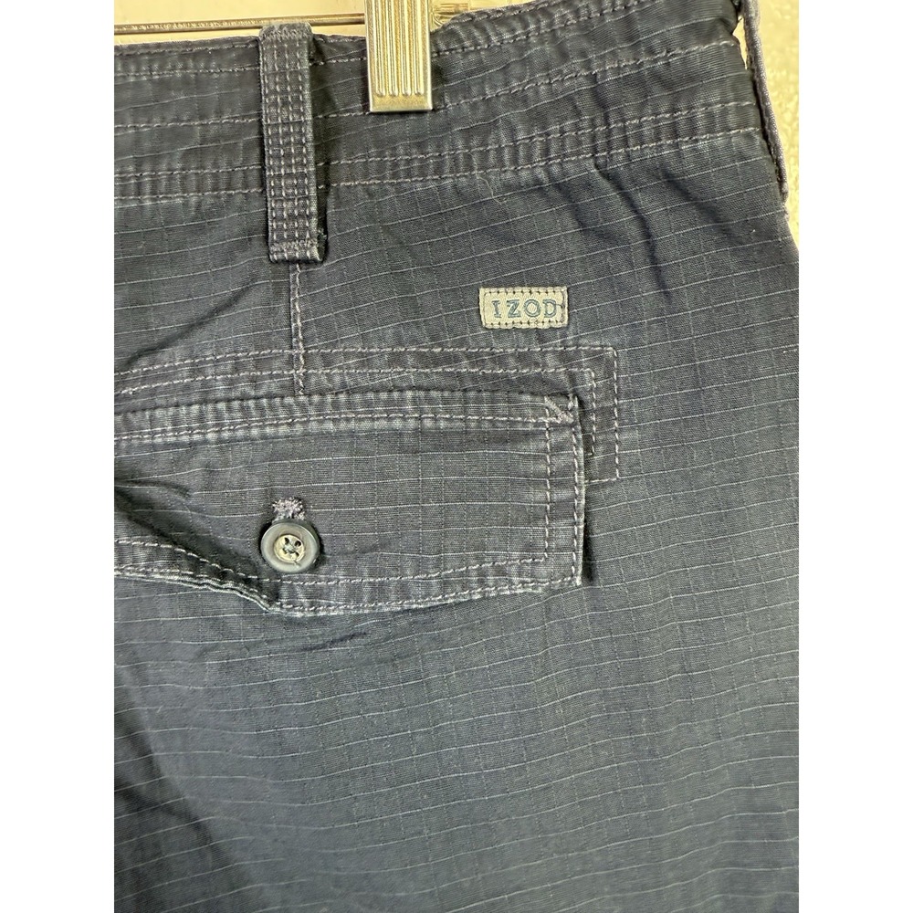 Izod Saltwater Cargo Shorts Men's 38 x 10.5 Blue Flex Stretch Fishing Outdoor - Picture 4 of 6